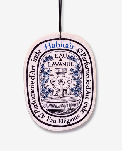 OCEANIS Premium Fragrance (Oval Edition) hanging car air freshener card, front view
