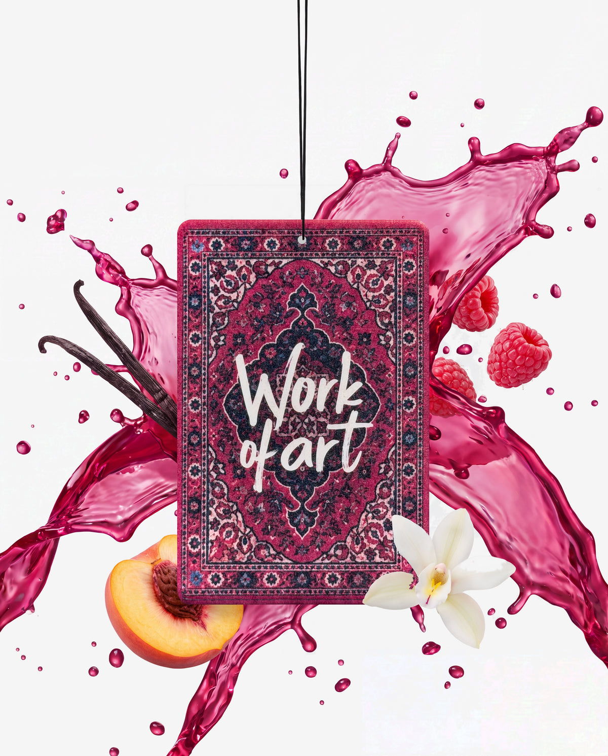 Work of Art with the ingredients of its scent