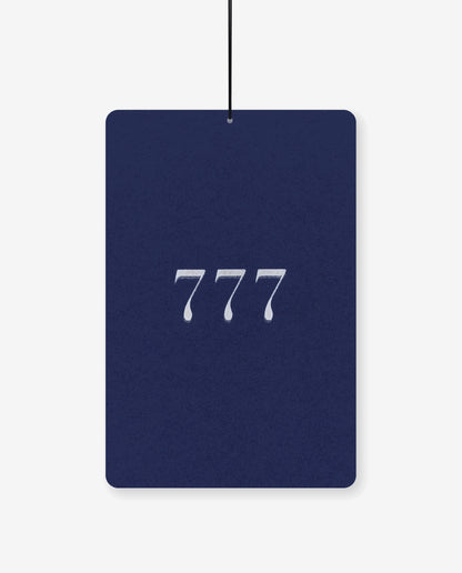 777 MOON RIDGE hanging car air freshener card, front view