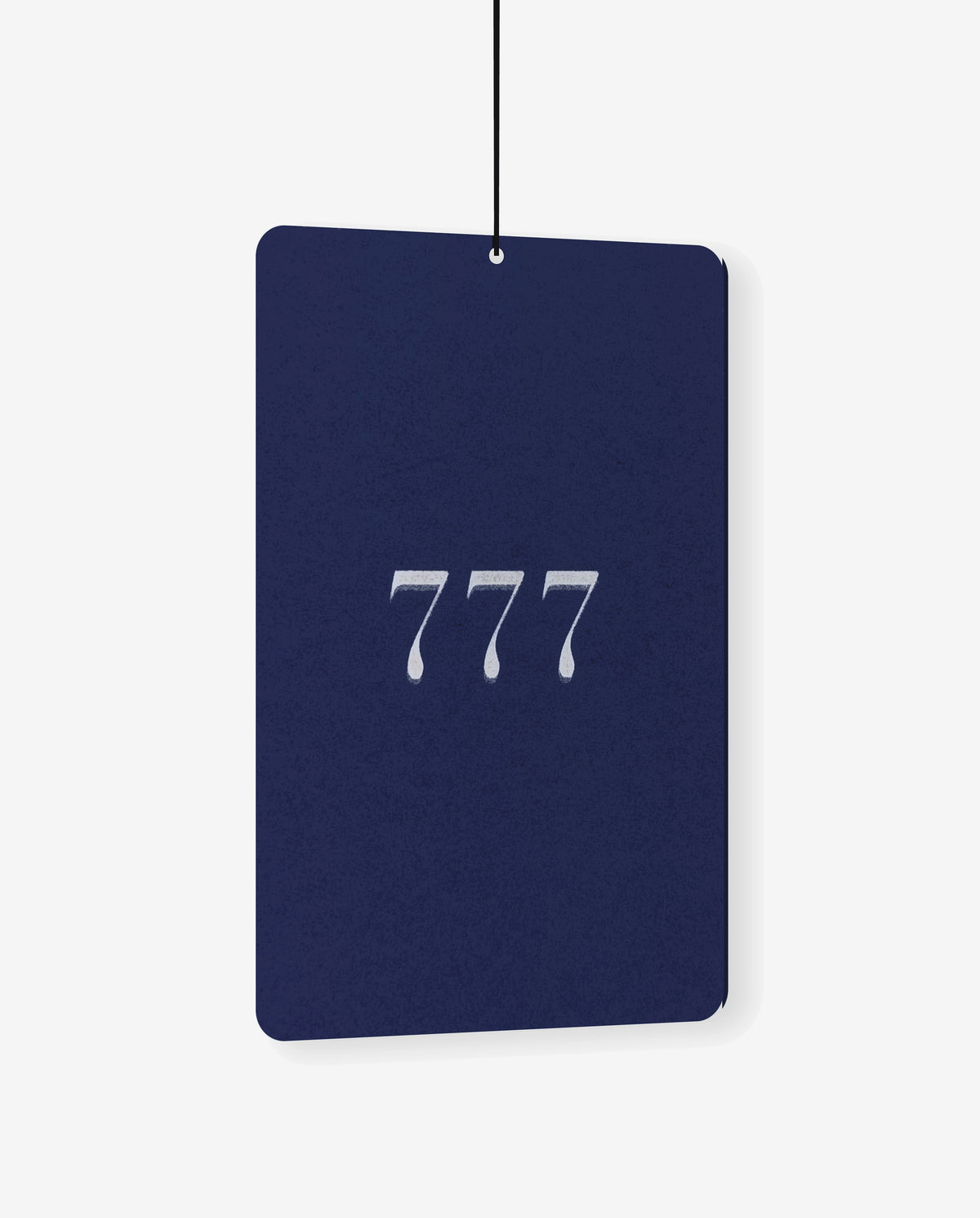777 MOON RIDGE car air freshener card, angled view