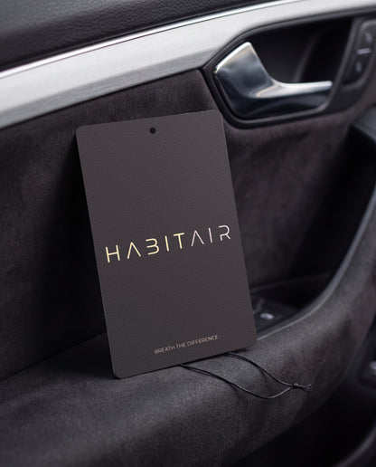 OCEANIS Classic car air freshener card on a car interior detail